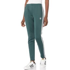Adidas Women's Small Superstar Track Pants SST Classics Mineral Green